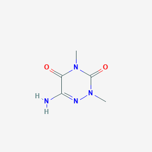 molecular formula C5H8N4O2 B1452182 6-Amino-2,4-dimethyl-2,3,4,5-tetrahydro-1,2,4-triazine-3,5-dione CAS No. 1154932-94-1