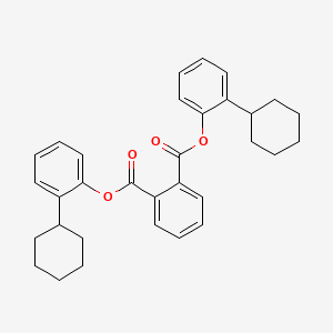 molecular formula C32H34O4 B14521845 Bis(2-cyclohexylphenyl) benzene-1,2-dicarboxylate CAS No. 62421-96-9