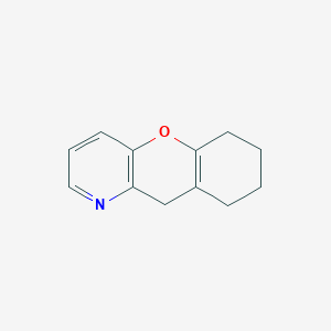 molecular formula C12H13NO B14521847 6,8,9,10-Tetrahydro-7H-[1]benzopyrano[3,2-b]pyridine CAS No. 62751-83-1