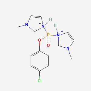 1,1'-[(4-Chlorophenoxy)phosphoryl]bis(3-methyl-2,3-dihydro-1H-imidazol-1-ium)