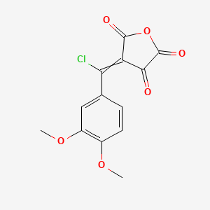 4-[Chloro(3,4-dimethoxyphenyl)methylidene]oxolane-2,3,5-trione