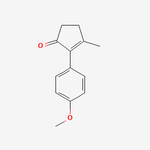 2-Cyclopenten-1-one, 2-(4-methoxyphenyl)-3-methyl-