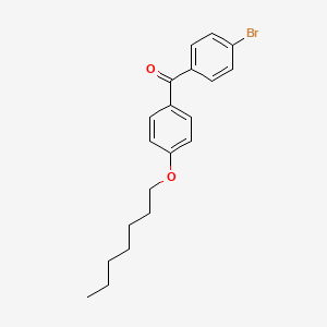 molecular formula C20H23BrO2 B14521880 (4-Bromophenyl)[4-(heptyloxy)phenyl]methanone CAS No. 62856-19-3