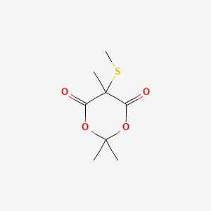 1,3-Dioxane-4,6-dione, 2,2,5-trimethyl-5-(methylthio)-