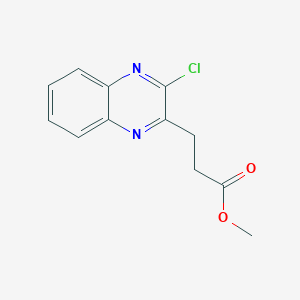 molecular formula C12H11ClN2O2 B1452191 3-(3-氯喹喔啉-2-基)丙酸甲酯 CAS No. 1173245-76-5