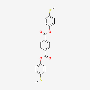 molecular formula C22H18O4S2 B14521916 Bis[4-(methylsulfanyl)phenyl] benzene-1,4-dicarboxylate CAS No. 62607-29-8