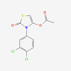 3-(3,4-Dichlorophenyl)-2-oxo-2,3-dihydro-1,3-thiazol-4-yl acetate