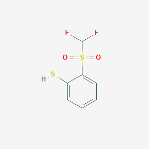 molecular formula C7H6F2O2S2 B1452194 2-Difluoromethanesulfonylbenzene-1-thiol CAS No. 63647-68-7