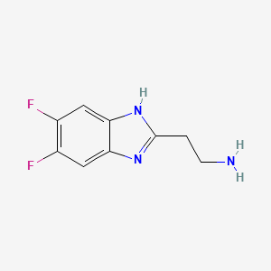 molecular formula C9H9F2N3 B1452195 2-(5,6-Difluoro-1H-benzoimidazol-2-yl)ethylamine CAS No. 1053656-20-4