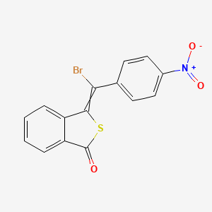 3-[Bromo(4-nitrophenyl)methylidene]-2-benzothiophen-1(3H)-one