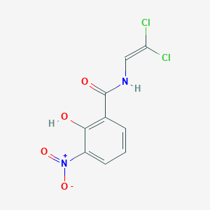 N-(2,2-Dichloroethenyl)-2-hydroxy-3-nitrobenzamide