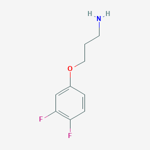 molecular formula C9H11F2NO B1452205 3-(3,4-Difluorophenoxy)propan-1-amine CAS No. 950644-35-6