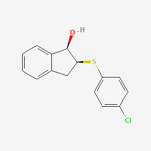 (1R,2S)-2-[(4-Chlorophenyl)sulfanyl]-2,3-dihydro-1H-inden-1-ol