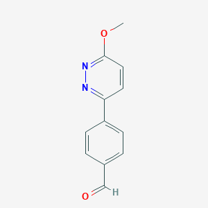 B145221 4-(6-Methoxypyridazin-3-YL)benzaldehyde CAS No. 127406-07-9