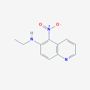 molecular formula C11H11N3O2 B1452210 N-Ethyl-5-nitroquinolin-6-amine CAS No. 99601-37-3