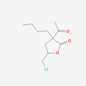 3-Acetyl-3-butyl-5-(chloromethyl)oxolan-2-one