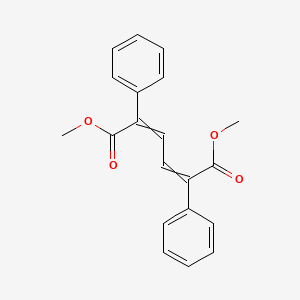 molecular formula C20H18O4 B14522335 Dimethyl 2,5-diphenylhexa-2,4-dienedioate CAS No. 62498-10-6