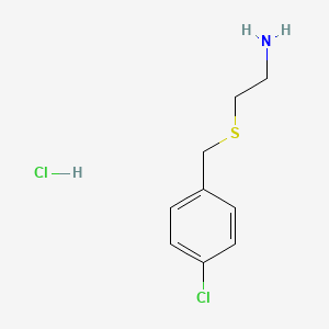B1452239 2-{[(4-Chlorophenyl)methyl]sulfanyl}ethan-1-amine hydrochloride CAS No. 99048-99-4