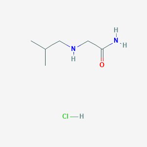 molecular formula C6H15ClN2O B1452242 2-[(2-甲基丙基)氨基]乙酰胺盐酸盐 CAS No. 1172929-20-2