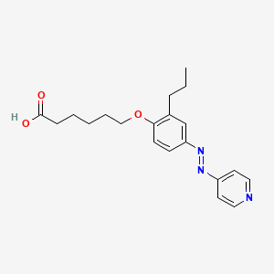 B1452255 6-[2-Propyl-4-(4-pyridylazo)phenoxy]hexanoic Acid CAS No. 312694-02-3