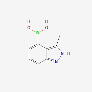 molecular formula C8H9BN2O2 B1452260 (3-甲基-1H-吲唑-4-基)硼酸 CAS No. 1310383-41-5