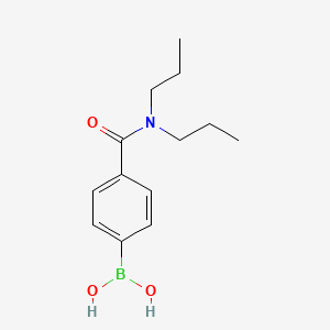 molecular formula C13H20BNO3 B1452273 4-(Dipropylcarbamoyl)phenylboronic acid CAS No. 850568-32-0