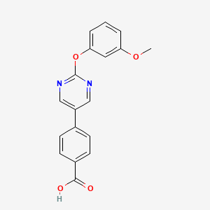 4-[2-(3-Methoxyphenoxy)pyrimidin-5-yl]benzoic acid