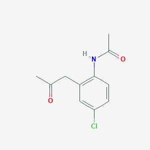 N-[4-Chloro-2-(2-oxopropyl)phenyl]acetamide