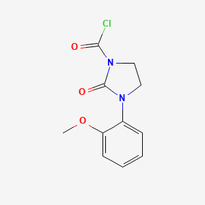 3-(2-Methoxyphenyl)-2-oxoimidazolidine-1-carbonyl chloride