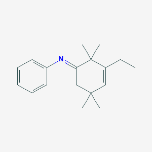 (1E)-3-Ethyl-2,2,5,5-tetramethyl-N-phenylcyclohex-3-en-1-imine