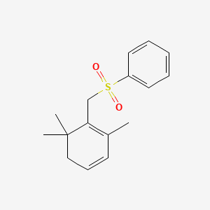 [(2,6,6-Trimethylcyclohexa-1,3-dien-1-yl)methanesulfonyl]benzene