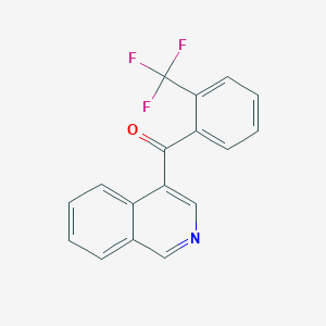 molecular formula C17H10F3NO B1452283 4-(2-三氟甲基苯甲酰)异喹啉 CAS No. 1187171-58-9