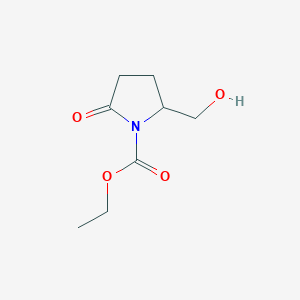 Ethyl 2-(hydroxymethyl)-5-oxopyrrolidine-1-carboxylate