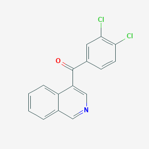 molecular formula C16H9Cl2NO B1452284 4-(3,4-二氯苯甲酰)异喹啉 CAS No. 1187171-74-9