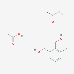 Acetic acid;[2-(hydroxymethyl)-3-methylphenyl]methanol