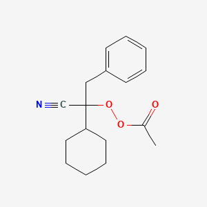 1-Cyano-1-cyclohexyl-2-phenylethyl ethaneperoxoate