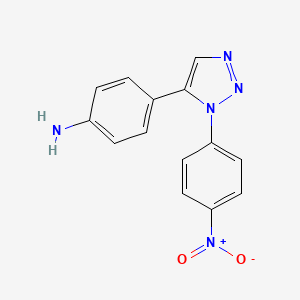 Benzenamine, 4-[1-(4-nitrophenyl)-1H-1,2,3-triazol-5-yl]-