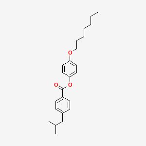 4-(Heptyloxy)phenyl 4-(2-methylpropyl)benzoate