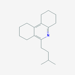 6-(3-Methylbutyl)-1,2,3,4,7,8,9,10-octahydrophenanthridine