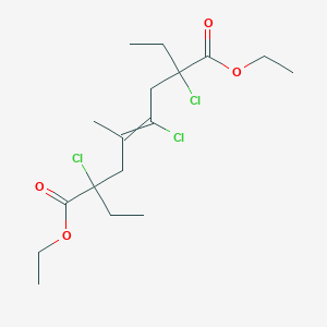 Diethyl 2,4,7-trichloro-2,7-diethyl-5-methyloct-4-enedioate