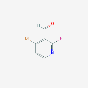 molecular formula C6H3BrFNO B145229 4-溴-2-氟-3-甲酰吡啶 CAS No. 128071-77-2