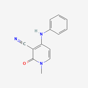 4-Anilino-1-methyl-2-oxopyridine-3-carbonitrile