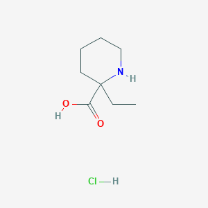 molecular formula C8H16ClNO2 B1452305 2-乙基-2-哌啶甲酸盐酸盐 CAS No. 1300713-02-3