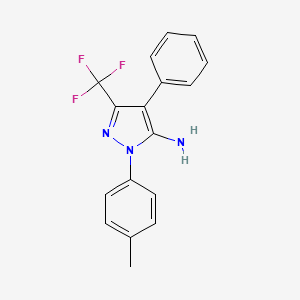 1-(4-Methylphenyl)-4-phenyl-3-(trifluoromethyl)-1H-pyrazol-5-amine