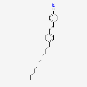 4-[2-(4-Undecylphenyl)ethenyl]benzonitrile