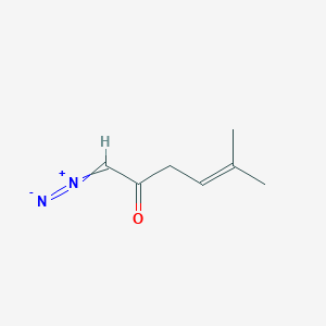 1-Diazonio-5-methylhexa-1,4-dien-2-olate