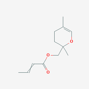 (2,5-Dimethyl-3,4-dihydro-2H-pyran-2-yl)methyl but-2-enoate