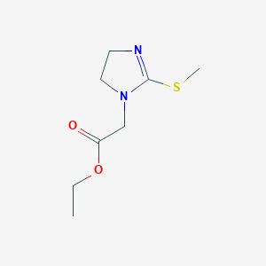 Ethyl [2-(methylsulfanyl)-4,5-dihydro-1H-imidazol-1-yl]acetate