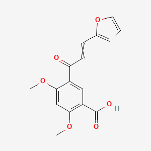 5-[3-(Furan-2-yl)acryloyl]-2,4-dimethoxybenzoic acid