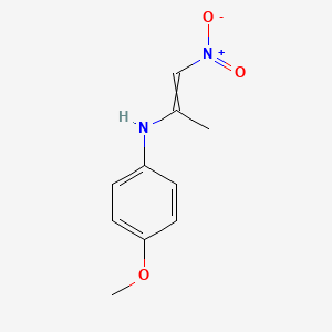 4-Methoxy-N-(1-nitroprop-1-en-2-yl)aniline